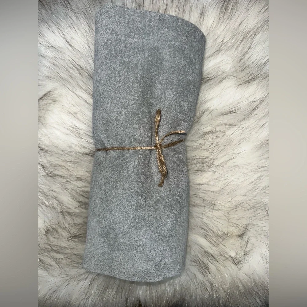 NWOT Grey Chenille Pillow Cover